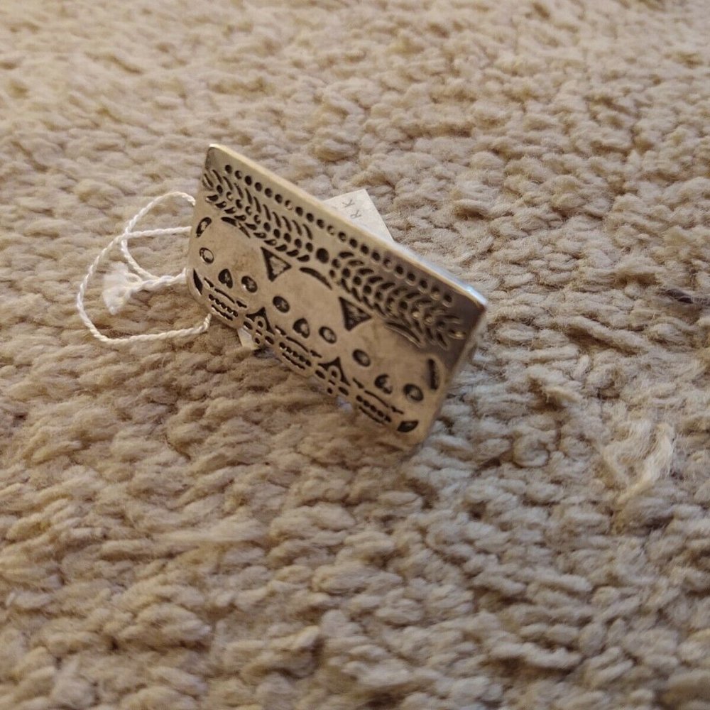 Pamela Love Dia De Los Muertos Double Silver Ring - Picture 3 of 7